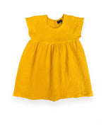 Lataa kuva Galleria-katseluun, Musliinipuuvillamekko | Keltainen