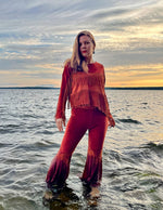 Lataa kuva Galleria-katseluun, Pohjola-paita sametti l Ruoste, musta