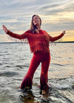 Lataa kuva Galleria-katseluun, Pohjola-paita sametti l Ruoste, musta