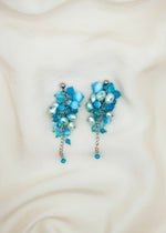 Lataa kuva Galleria-katseluun, Turkoosit roikkuvat terttukorvakorut