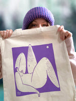 Lataa kuva Galleria-katseluun, Powerful-kangaskassi | Musta, violetti