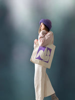 Lataa kuva Galleria-katseluun, Powerful-kangaskassi | Musta, violetti