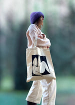 Lataa kuva Galleria-katseluun, Powerful-kangaskassi | Musta, violetti