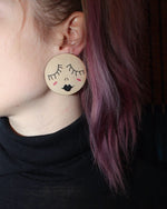 Lataa kuva Galleria-katseluun, BellaDonna-nappikorvakorut | Iso