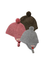 Lataa kuva Galleria-katseluun, Vastasyntyneen alpakkamyssy | Roosa, harmaa, musta, ruskea