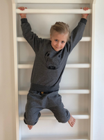 Lataa kuva Galleria-katseluun, Puuvillainen collegepaita lapselle. Kotimaista designia!