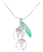 Lataa kuva Galleria-katseluun, Lily of the Valley -kaulakoru | Hopea