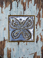 Lataa kuva Galleria-katseluun, Perhonen-laatta | Kiiltävä, useita värejä