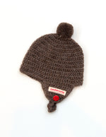 Lataa kuva Galleria-katseluun, Vastasyntyneen alpakkamyssy | Roosa, harmaa, musta, ruskea