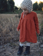 Lataa kuva Galleria-katseluun, Musliinipuuvillamekko | Terracotta