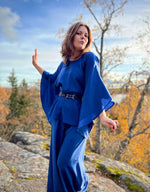 Lataa kuva Galleria-katseluun, Kurjenmiekka-paita | Musta, sininen