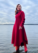 Lataa kuva Galleria-katseluun, Kaarne-takki | Karpalo, musta - keittovilla
