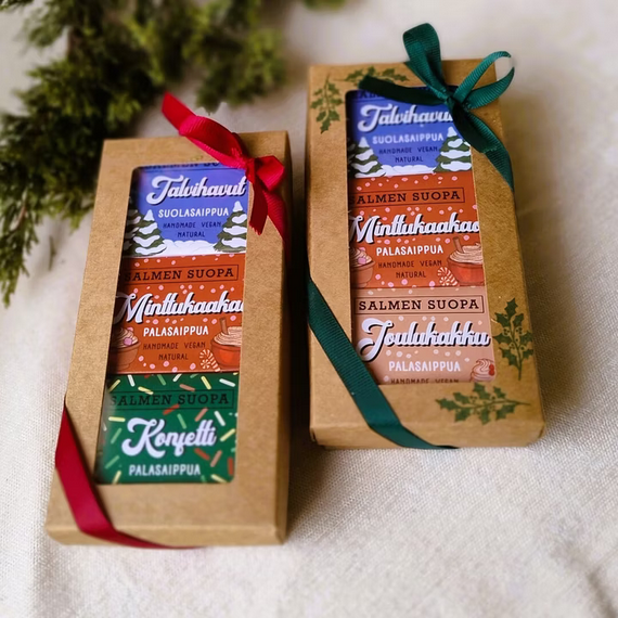 Joululahja palasaippua 3kpl pakkaus