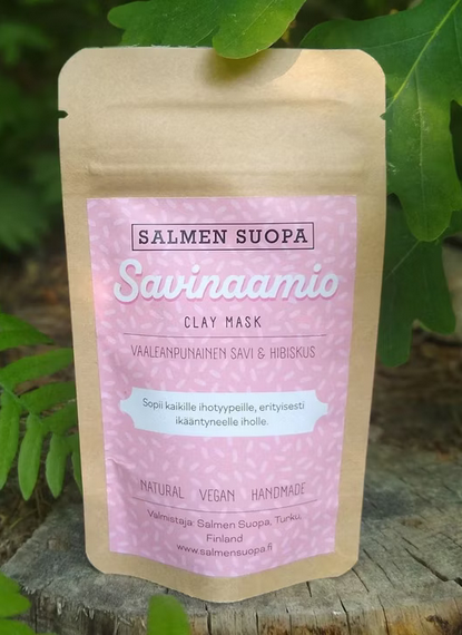 Savinaamio Vaaleanpunainen savi & Hibiskus