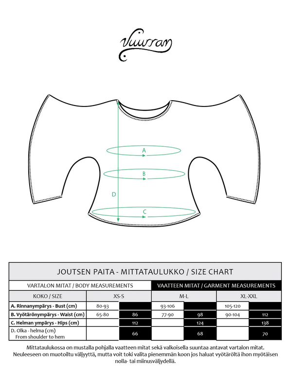 Joutsen paita | Musta