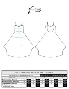 veen Verso mekko | Smaragdinvihreä Tencel