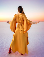 Lataa kuva Galleria-katseluun, Satiini Ilmatar-mekko  | Kulta
