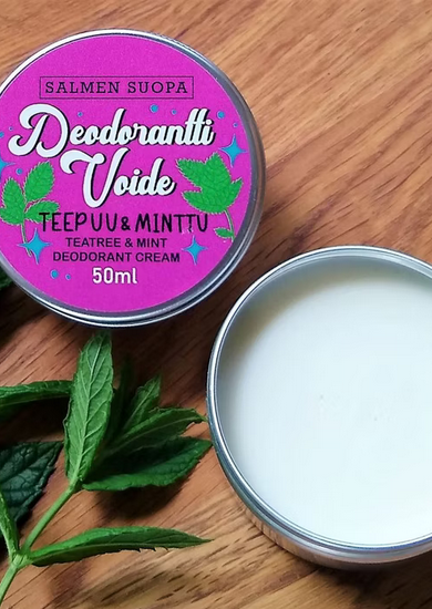 Deodoranttivoide teepuu ja minttu