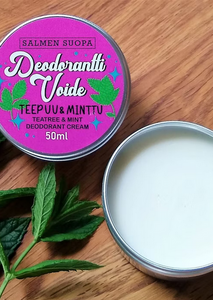 Deodoranttivoide teepuu ja minttu