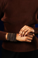 Lataa kuva Galleria-katseluun, 97 bracelet bronze &amp; black | La Mollla
