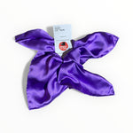 Lataa kuva Galleria-katseluun, Violetin värinen joulutorttu silkistä tehty hiusdonitsi
