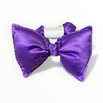 Lataa kuva Galleria-katseluun, Violetti silksitä tehty hieno rusetti hiusdonitsi
