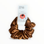 Lataa kuva Galleria-katseluun, Vaalean ruskea silkistä tehty hiusdonitsi
